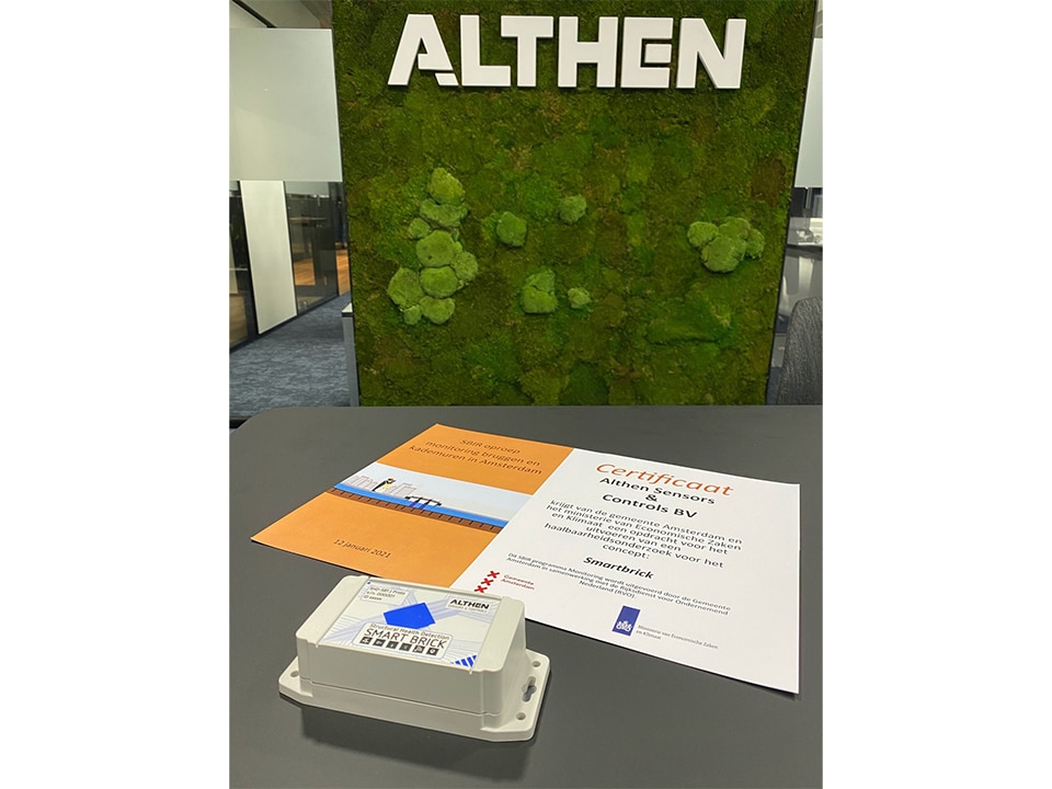 Smartbrick Certificaat SBIR oproep gemeente Amsterdam Althen kopiëren