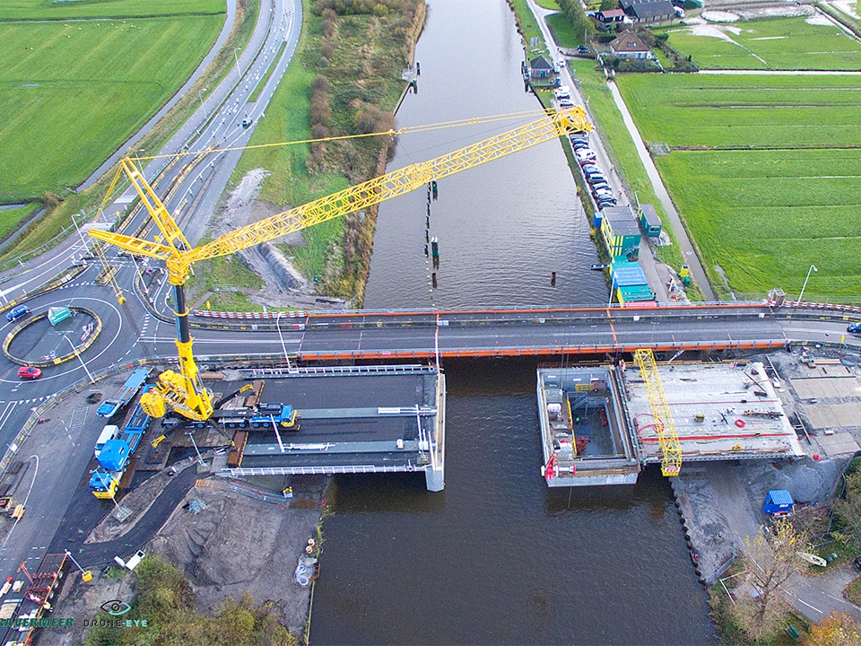 Tijdelijke Kogerpolderbrug onderdeel van project Trajectonderh kopiëren