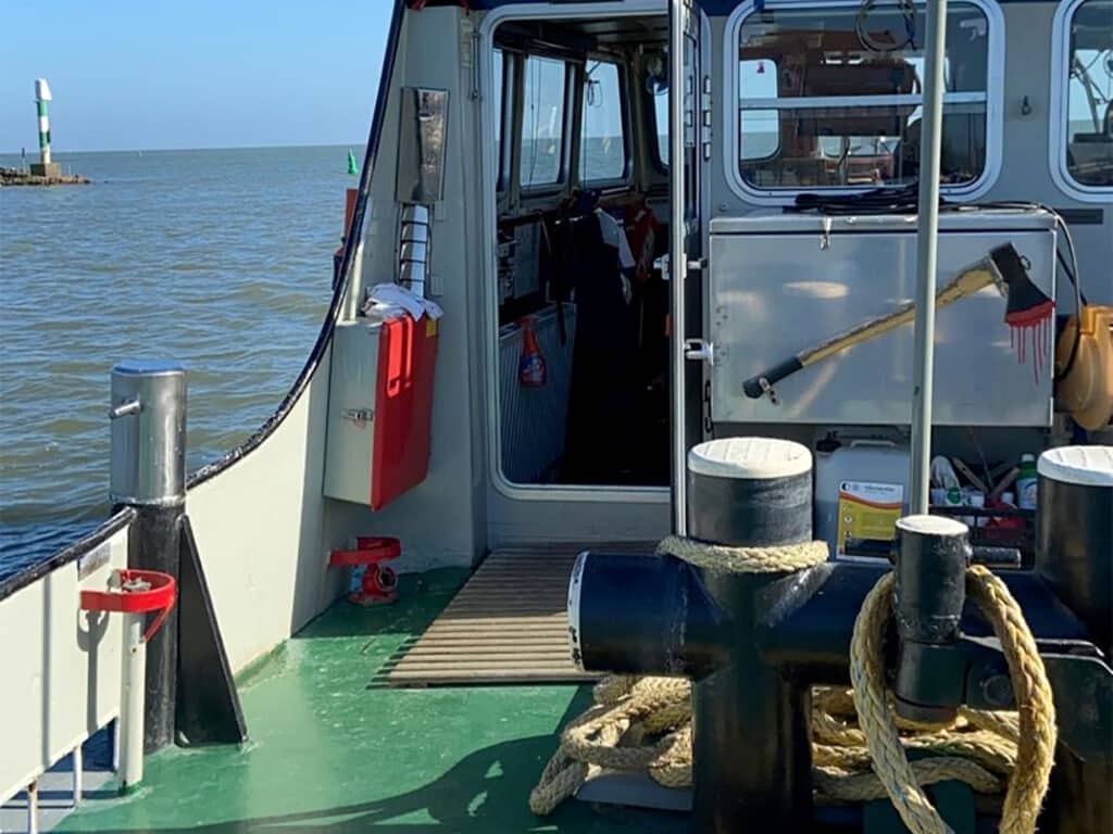 Controle van het transport over water