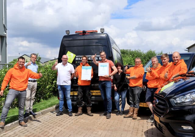 uitreiking veiligheidsladder certificaat trede 3
