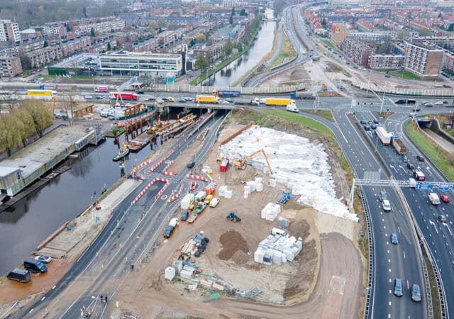 Aanbouw tijdelijke landhoofden zuidelijke ring GroningenENT ID