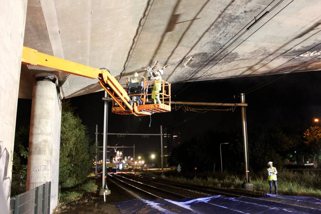 Betonrenovatie Spoorviaduct