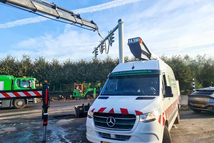 TS Group Holland zet elektrische hoogwerkers in bij de ombouw N264
