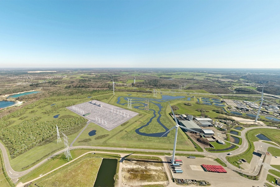 artist impression Tilburg 380kV station
