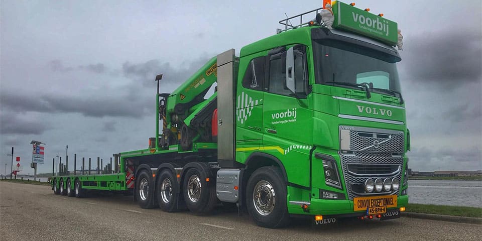 Voorbij Funderingstechniek verwelkomt: Volvo FH16 truck