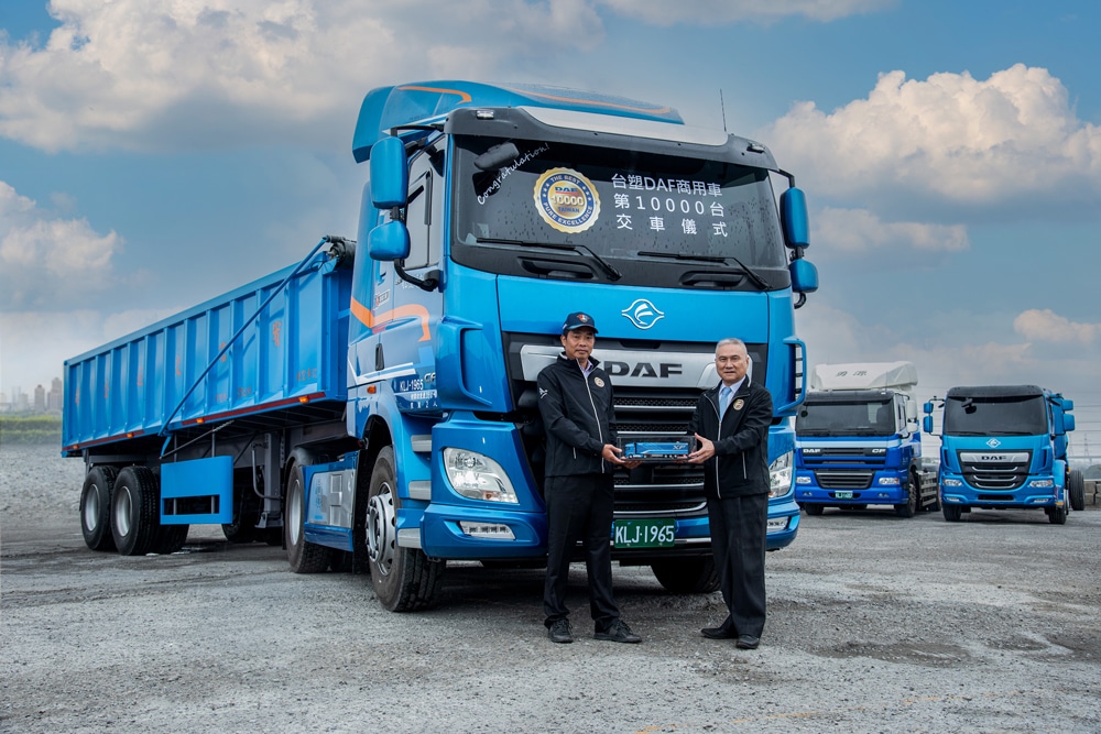 10.000e DAF truck gebouwd in Taiwan