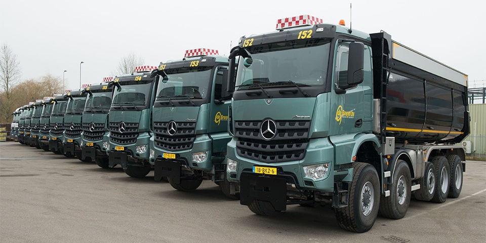 VELDHUIZEN DELIVERS 12 STULES AROCS TO DE BRUYN TRANSPORT OUDEWATER