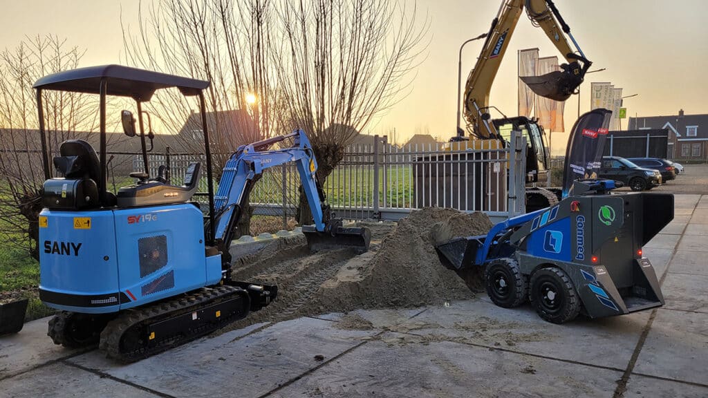 Deze week SANY SY19E testen bij DNL Machines & Equipment
