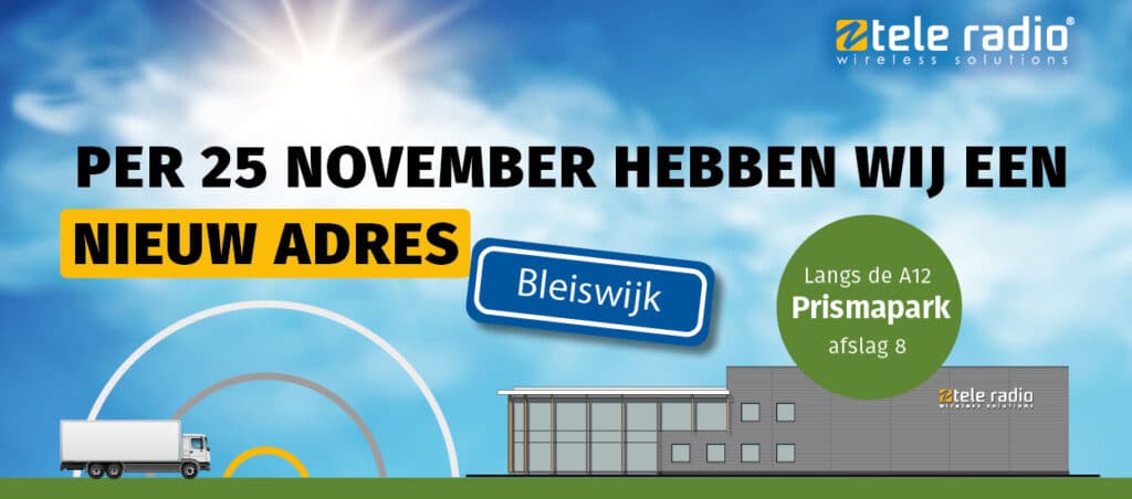 Tele Radio Benelux gaat binnenkort verhuizen!