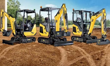 Drie nieuwe Yanmar minigravers
