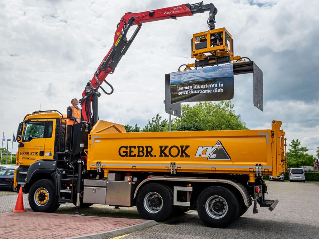 Waterschap wil 95% minder CO2-uitstoot bij de uitvoering van de dijkversterking Lauwersmeerdijk-Vierhuizergat 