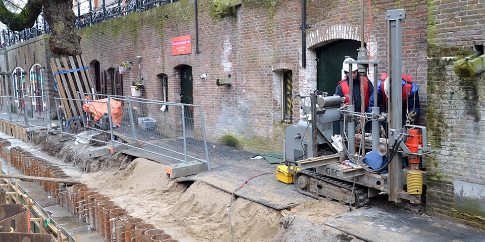 Geotechnisch onderzoek OUdegracht Utrecht