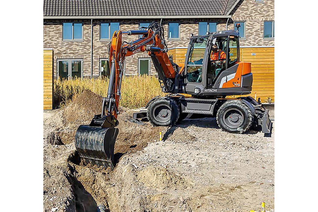 HITACHI ZX95W 7 rioleringswerk