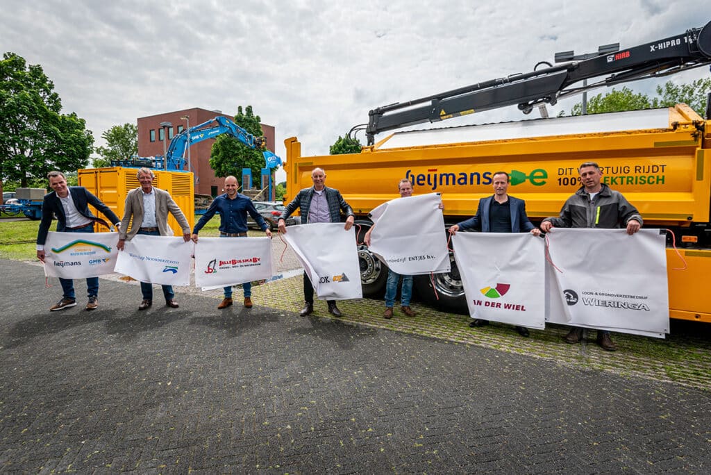 Het waterschap met aannemerscombinatie Waddenkwartier en onderaannemers uit de regio