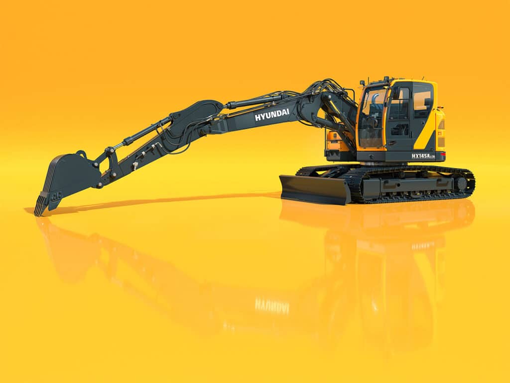Hyundai introduceert drie compacte Stage V rupsgraafmachines