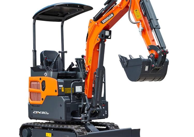Doosan lanceert nieuwe DX20Z-7 minigraafmachine van twee ton 2