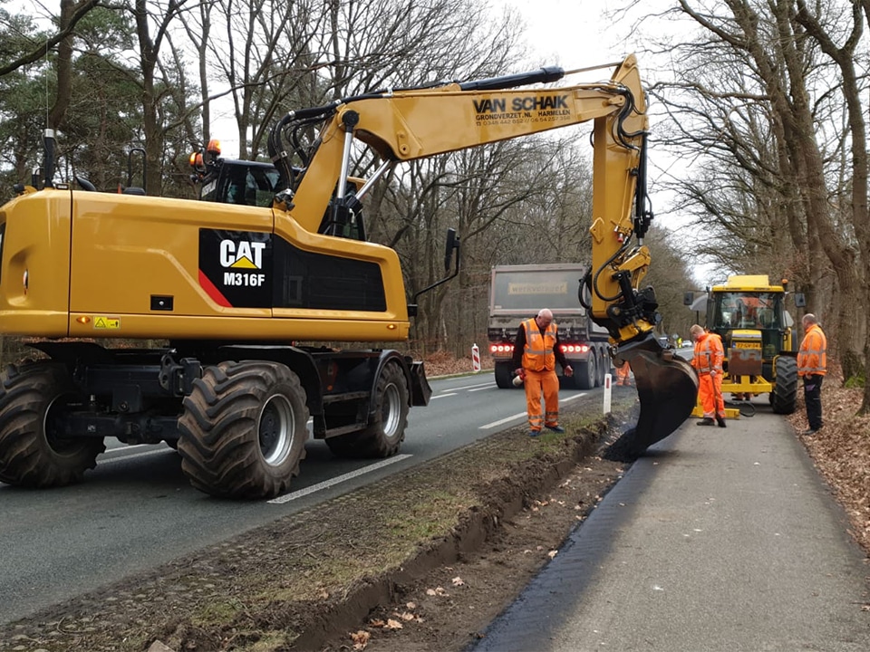 Wegenbouw Fietspad verbreden kopieren