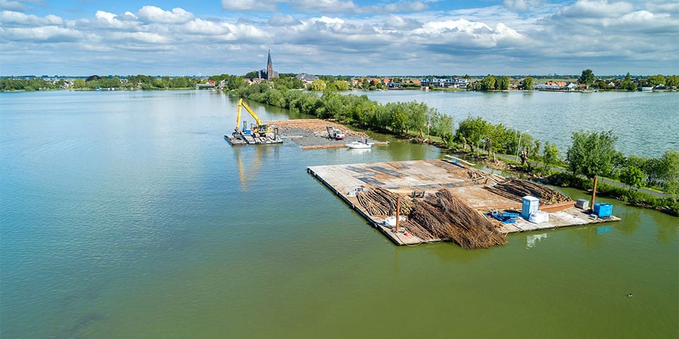 Bio divers Papeneiland in Langeraarse Zuidplas