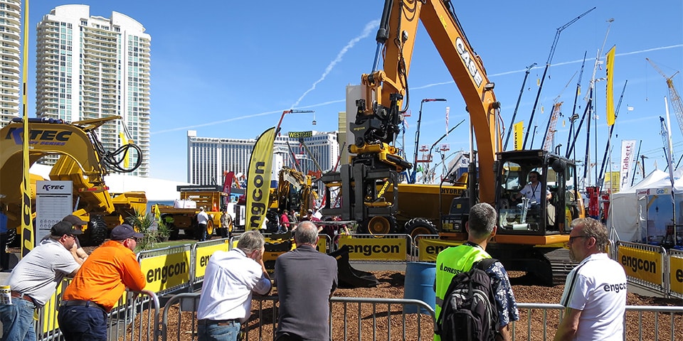 Engcon zet het draaikantelstuk centraal tijdens ‘s werelds grootste machinebeurs van 2020: Conexpo in Amerika