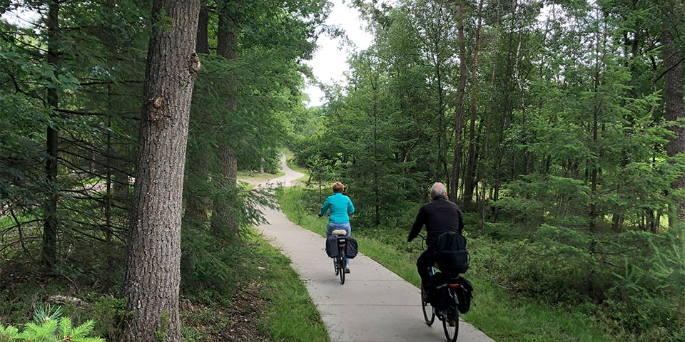 “Het lokaal gerecyclede  granulaat hebben we hergebruikt in het nieuwe fietspad”