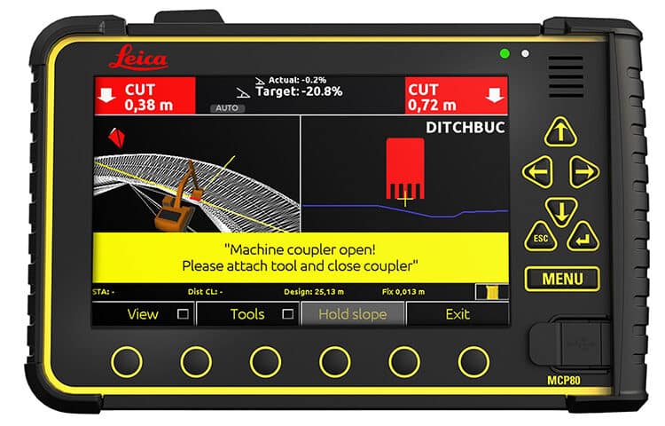 medium tool recognition mcp80 coupler open