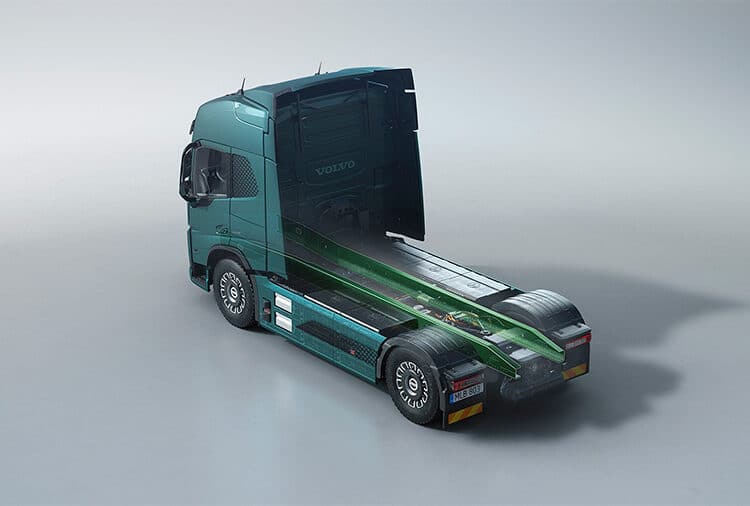 volvo trucks chassisbalk low emission steel