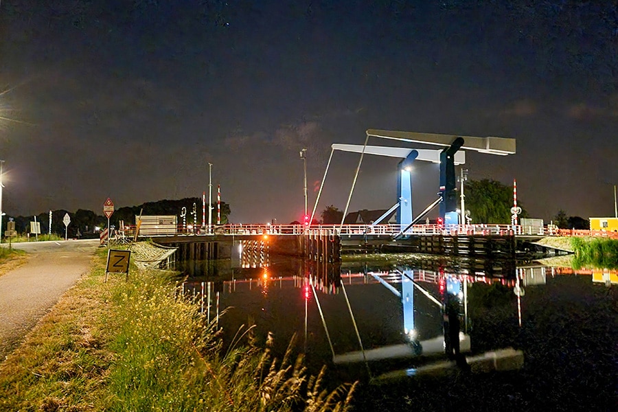 meerkerksebrug tijdens de sat test