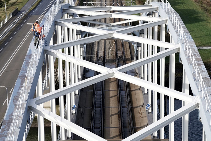 Infra.Drone inspection of Flat Bridge