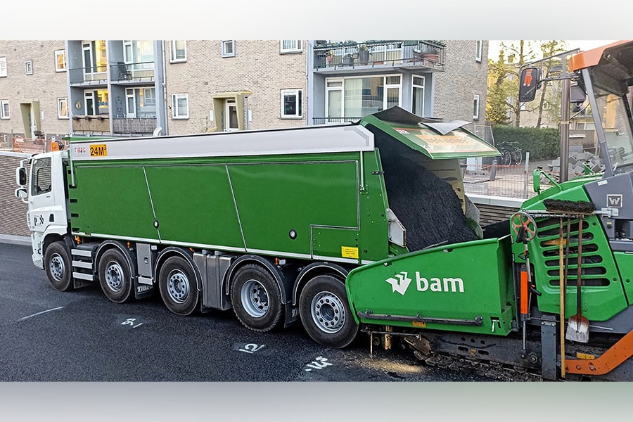 VELDHUIZEN DAF 10x2 Fliegl afschuifbak la 3