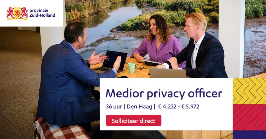linkedin Provincie Zuid Holland Medior privacy officer