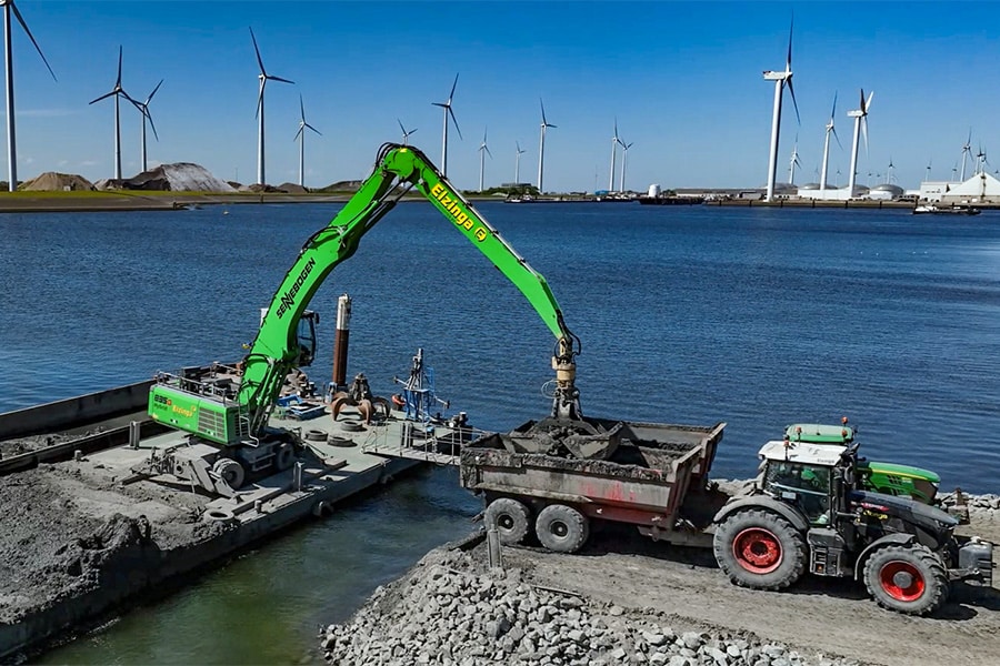 Verwerken baggerslib Eemshaven 2