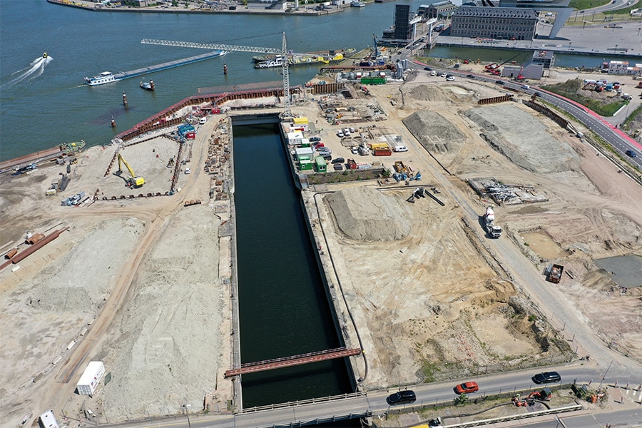 Indrukwekkende betonconstructies voor nieuwe Royerssluis 2