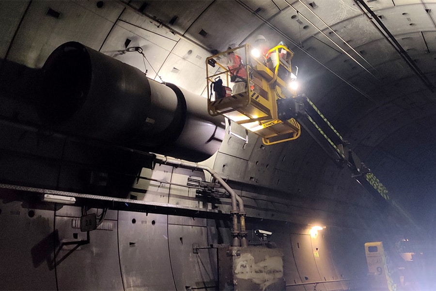 Urgent approach to tunnel technical installations rail tunnels Betuweroute 3