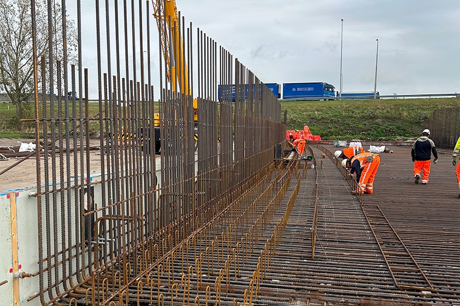 1.500 ton wapeningsstaal voor A27-project 2