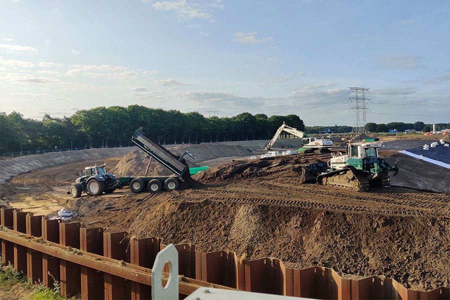 Strukton en Gubbels realiseren fundament voor hoogspanningsstation Tilburg 2