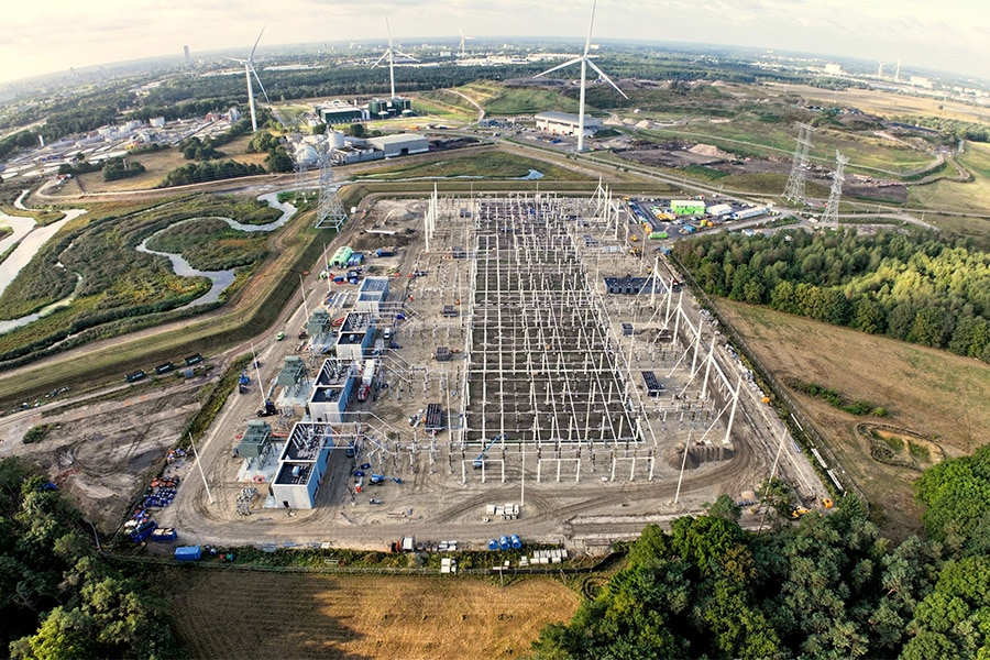 SC&M (Croonwolter&dros en Mobilis) bouwt slim aan hoogspanningsstation Tilburg 3
