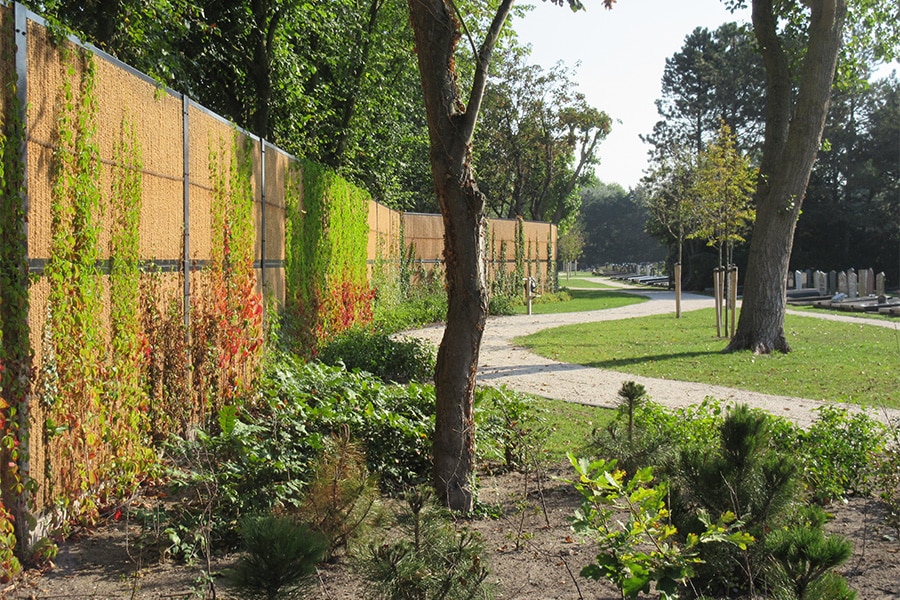 Kokosystems supplied Kokowall® noise barriers for renovated streetcar depot Scheveningen 2