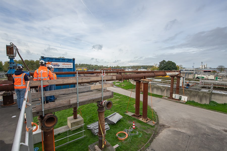 Vanderkamp during the renovation of AWZI Almere 1