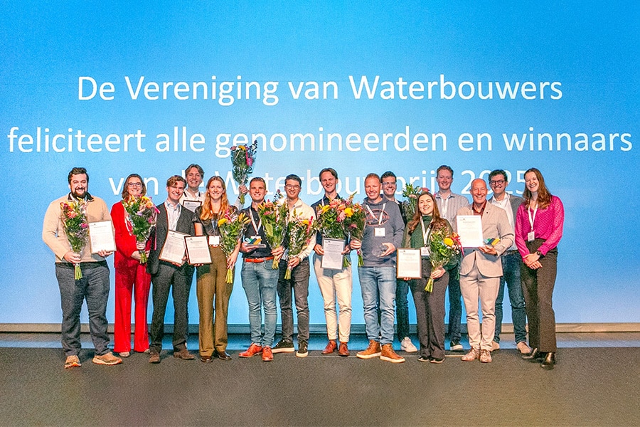 2025 Hydraulic Engineering Award for Daan Akerboom, Eline van Looij, and Dion Jurriens 2