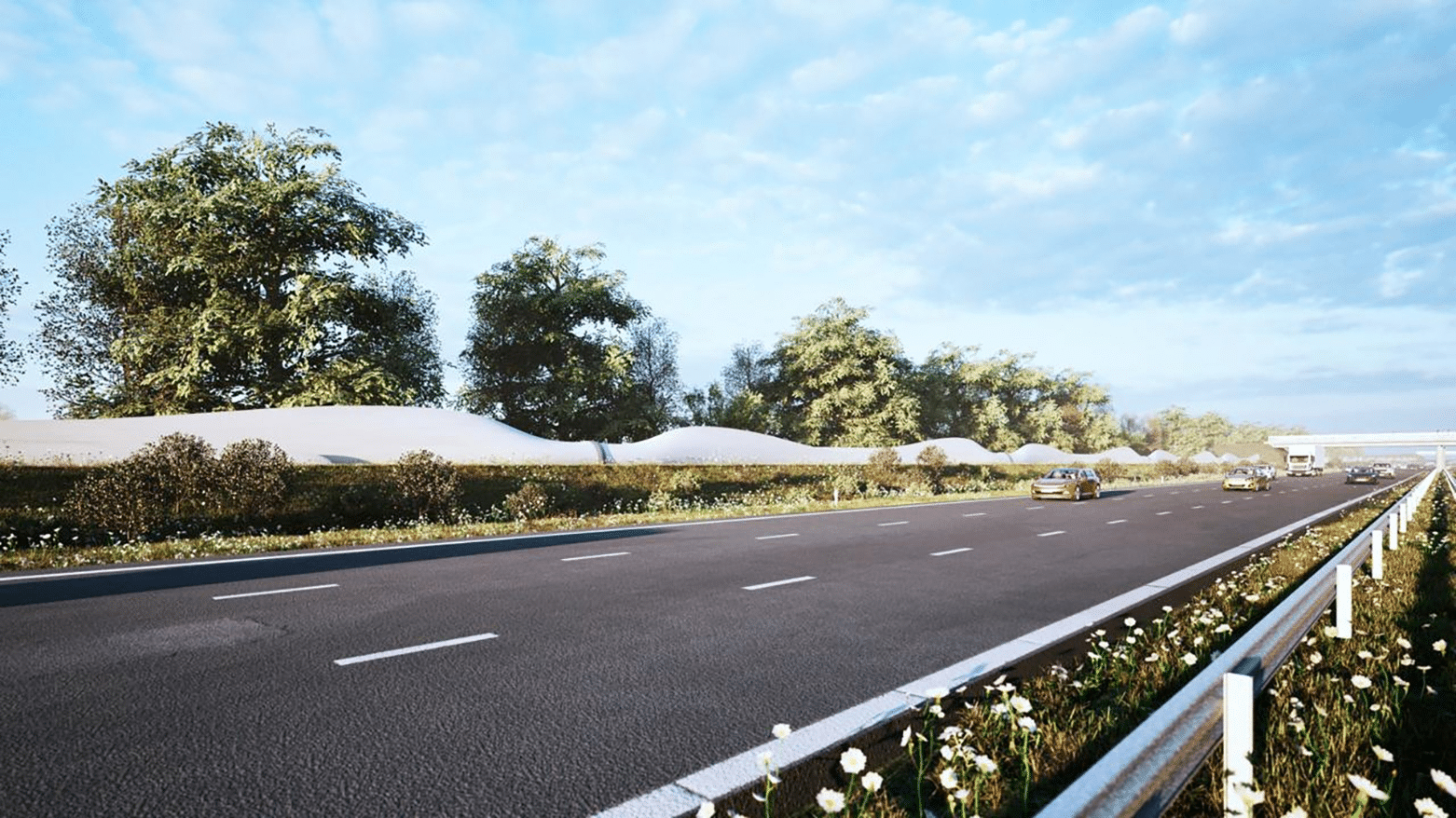 Hergebruikte windturbinebladen presteren als volwaardig geluidsscherm 2