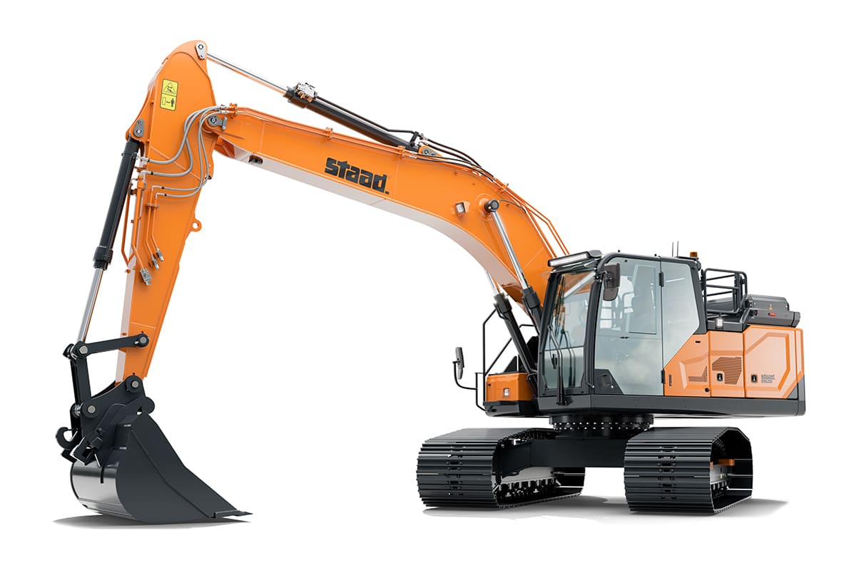 Staad introduceert volledig in Nederland ontwikkelde elektrische 23 tons rupsgraafmachine: de STAAD 23LCR 1